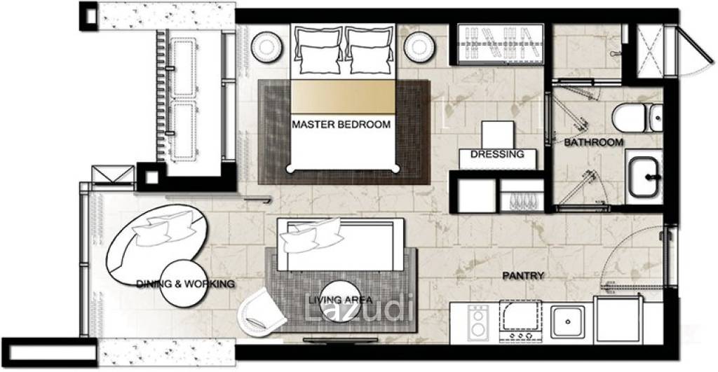 1 Bed 1 Bath 33.99 SQ.M Hyde Sukhumvit 11