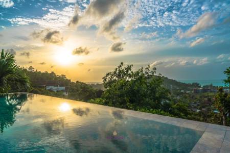 Surin: 4 Bed Ocean View Pool Villa