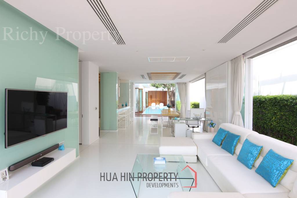 Luxury Pool Villa Beachfront  Hua Hin Cha-am for sale near Dusit Resort Hotel