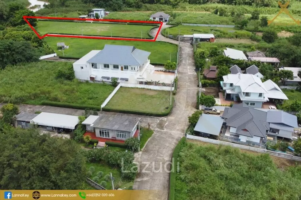 Land 2 Rai in Project Village near to White Temple for SALE!