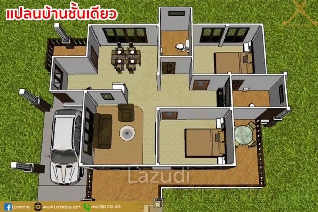 Spacious Freehold Home in Scenic Bua Sali