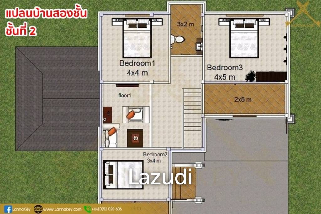 Spacious Freehold Home in Scenic Bua Sali