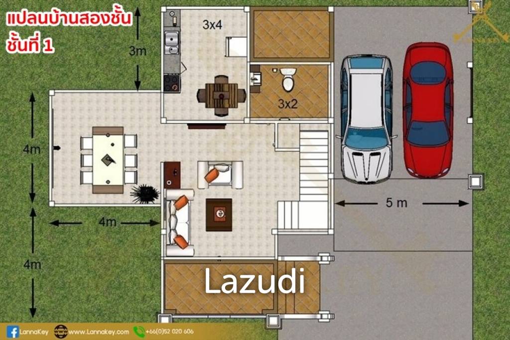 Spacious Freehold Home in Scenic Bua Sali