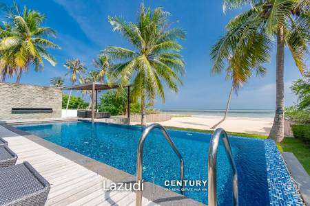 Absolute Beachfront 5 bed Pool Villa + Maids