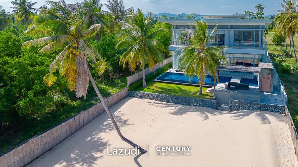 Absolute Beachfront 5 bed Pool Villa + Maids