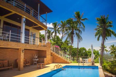 West Coast Samui Villa with Sunset View