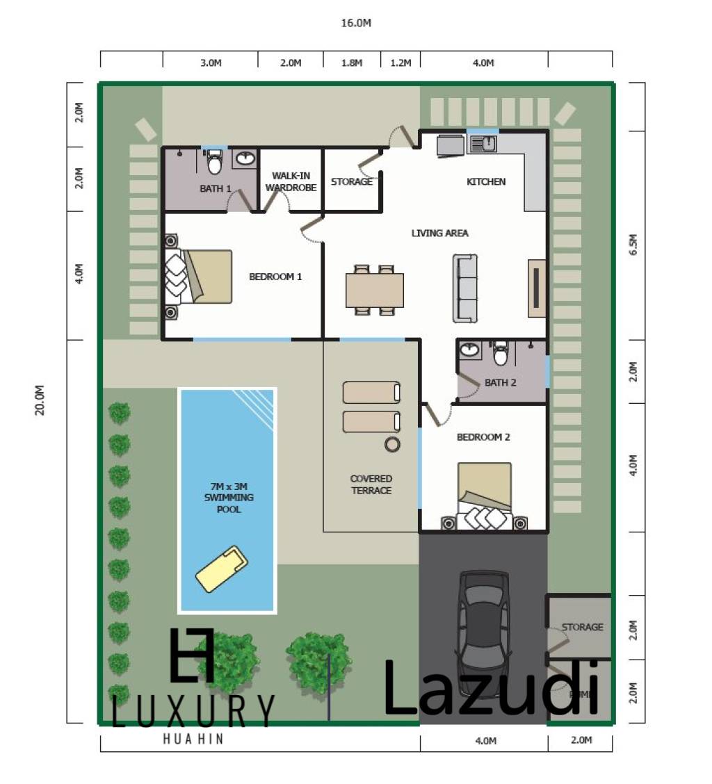 400 qm 2 Bett 2 Bad Villa Für Verkauf