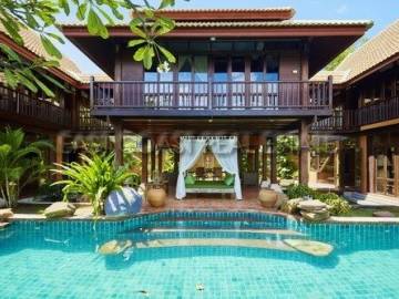 Private Thai Bali style pool Villa House in Jomtien