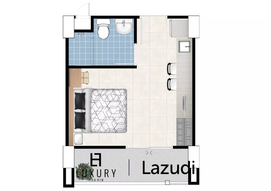 Studio 1 Bath 26 SQM My Style Condo Hua Hin 102