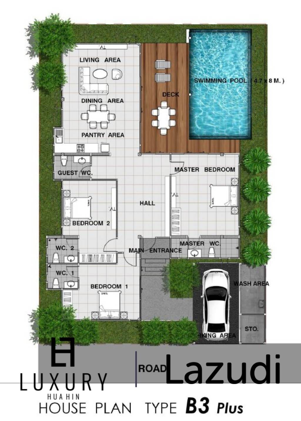 3 bed Villa 289SQM, Panorama Black Mountain