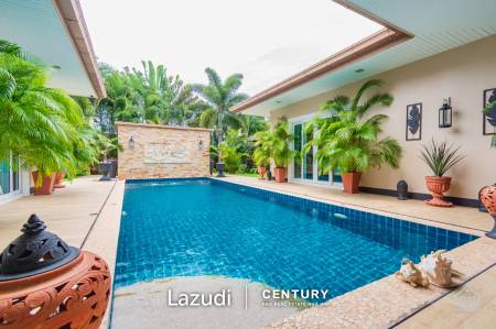 Immaculate U-Shape 4 bed Pool Villa with separate 1 bed Guesthouse on 1 Rai