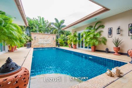 Immaculate U-Shape 4 bed Pool Villa with separate 1 bed Guesthouse on 1 Rai