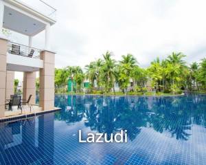 BLUE LAGOON : Immaculately presented 2nd floor 2 bed condo overlooking large swimming pool lagoon.