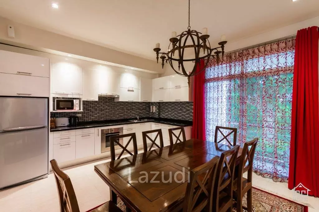 BLUE LAGOON : Immaculately presented 2nd floor 2 bed condo overlooking large swimming pool lagoon.