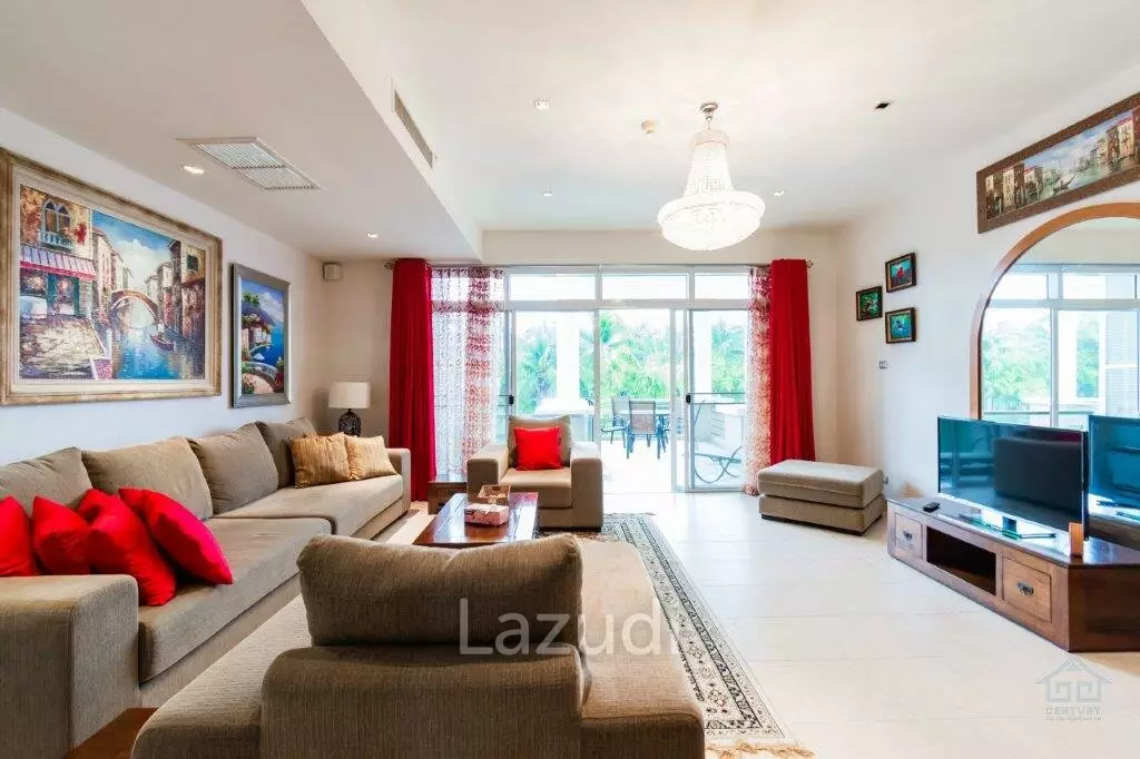 BLUE LAGOON : Immaculately presented 2nd floor 2 bed condo overlooking large swimming pool lagoon.