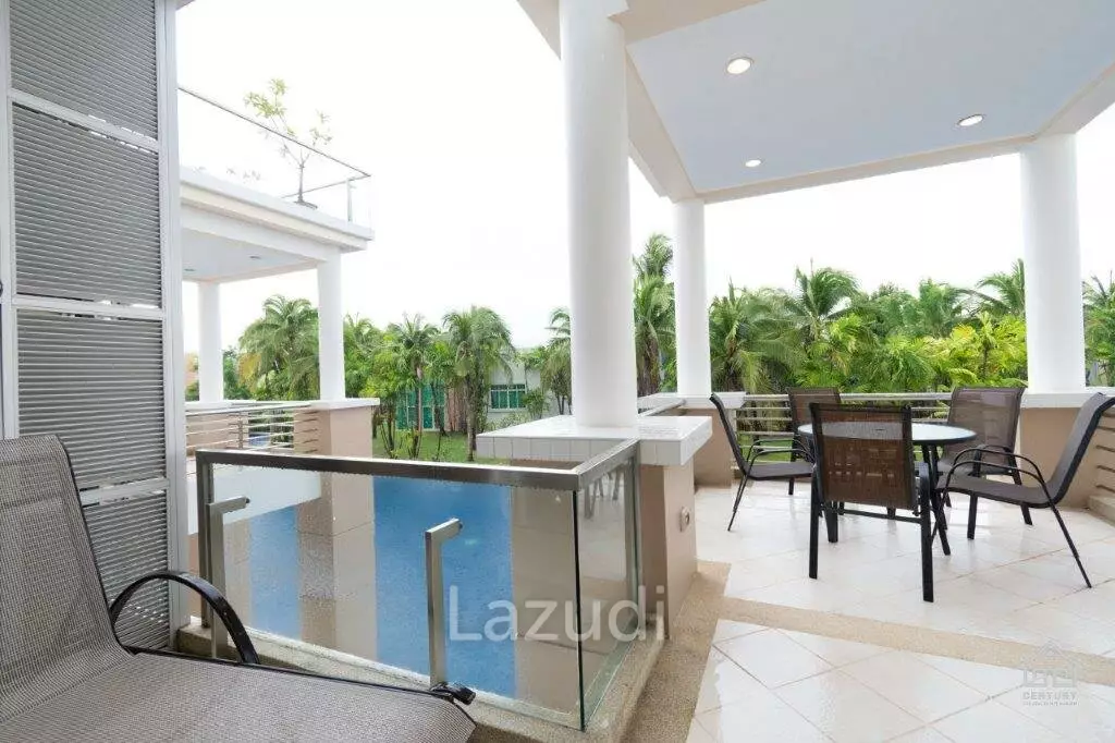 BLUE LAGOON : Immaculately presented 2nd floor 2 bed condo overlooking large swimming pool lagoon.