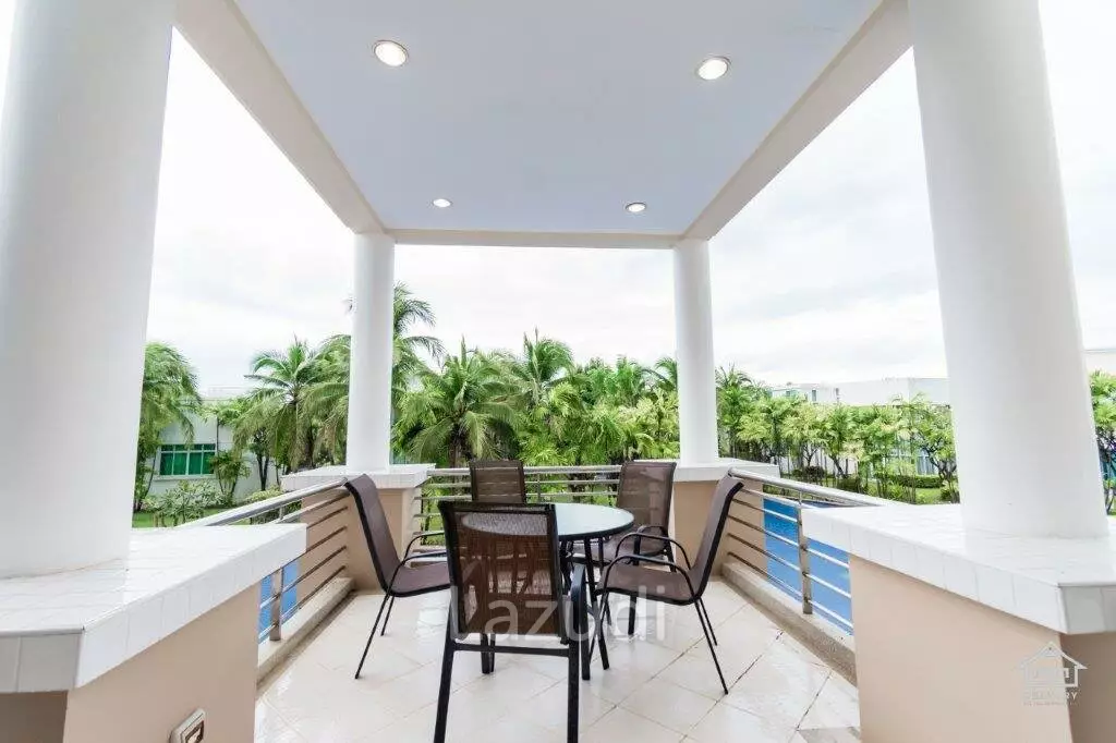 BLUE LAGOON : Immaculately presented 2nd floor 2 bed condo overlooking large swimming pool lagoon.