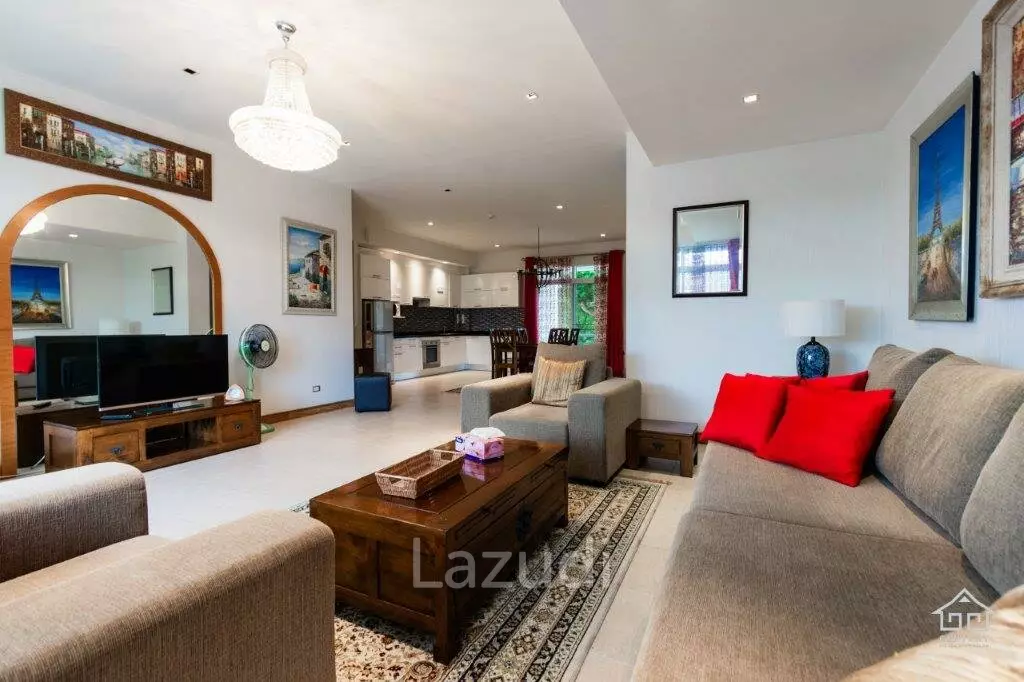 BLUE LAGOON : Immaculately presented 2nd floor 2 bed condo overlooking large swimming pool lagoon.