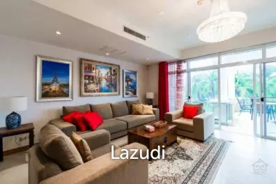 BLUE LAGOON : Immaculately presented 2nd floor 2 bed condo overlooking large swimming pool lagoon.