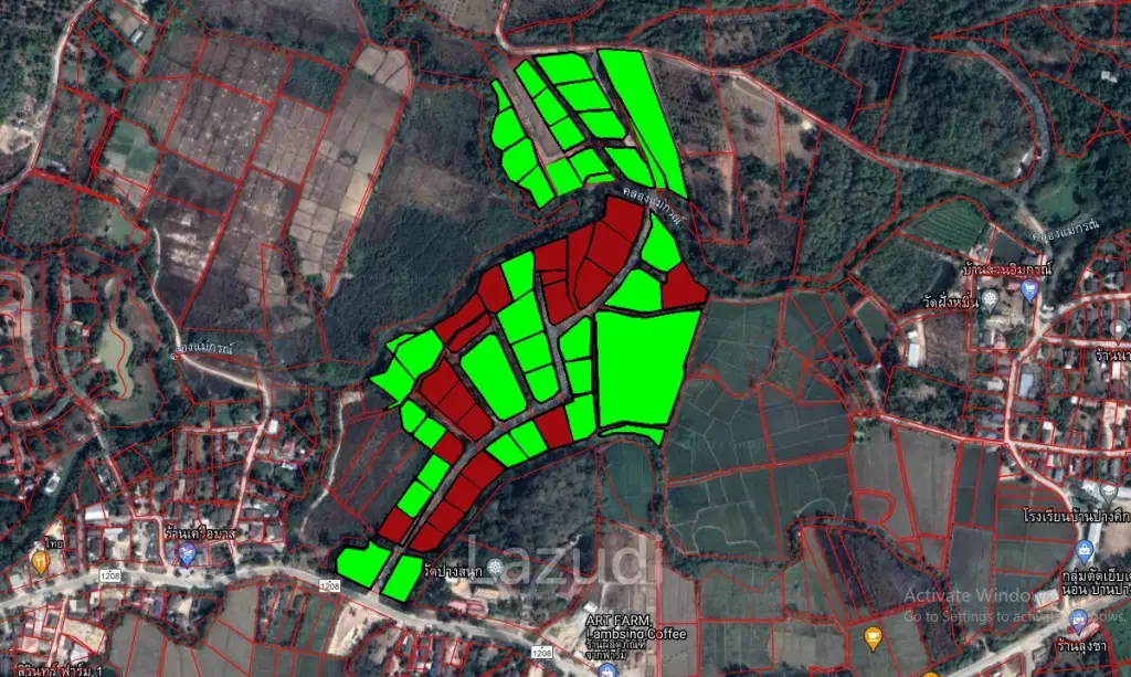 LB68 Large plot of land suitable for investment or housing project, Maekorn, Chiangrai.