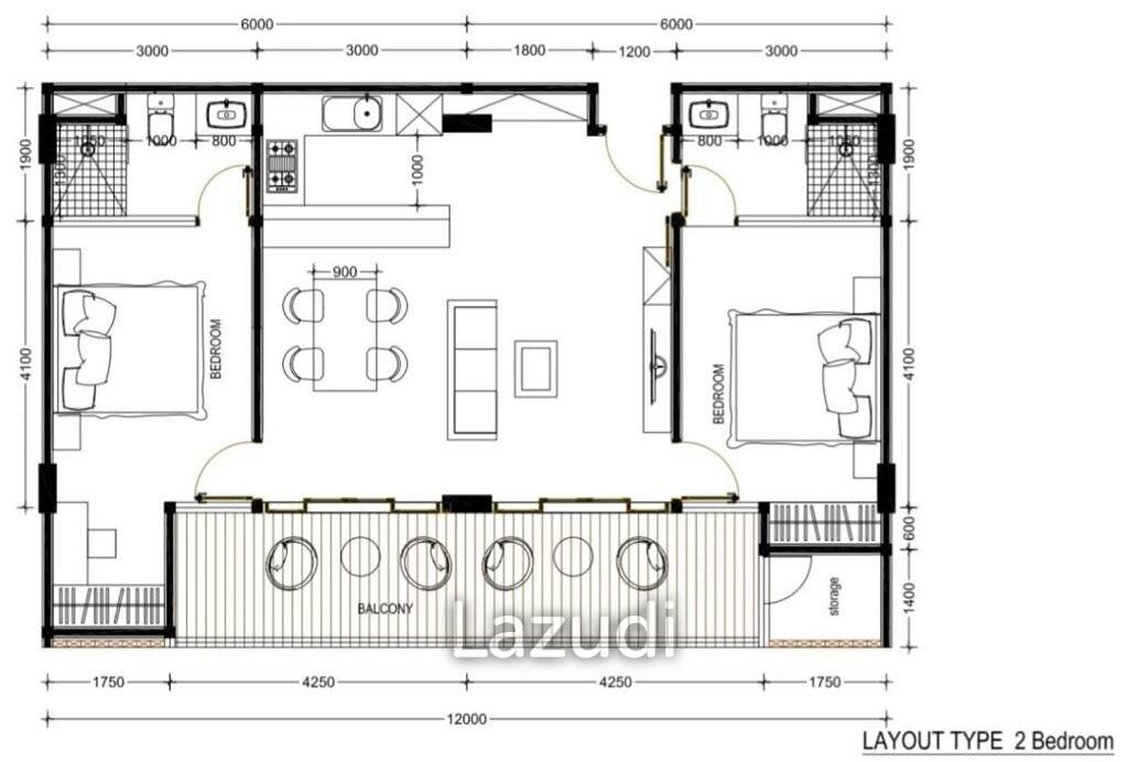 Huge 2 bed: The Umalas Signature, Canggu by Bali's premium developer