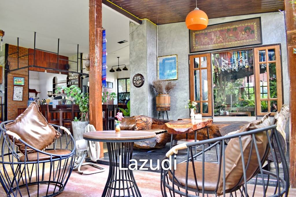 CB35 ขาย/เช่าบ้าน ที่ดิน ร้านอาหารและ บ้านพัก บนเนื้อที่ 1 ไร่ รอบเวียง เชียงราย
