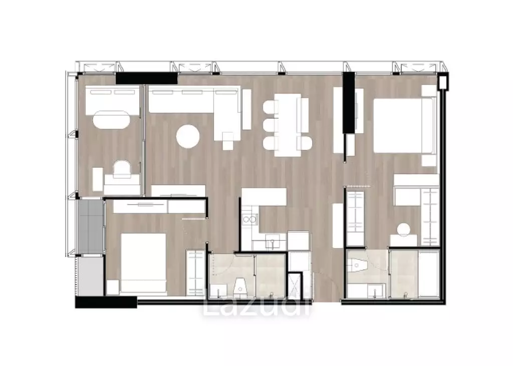 2 Bed Plus 2 Bath 89.54 SQ.M The Issara Sathorn
