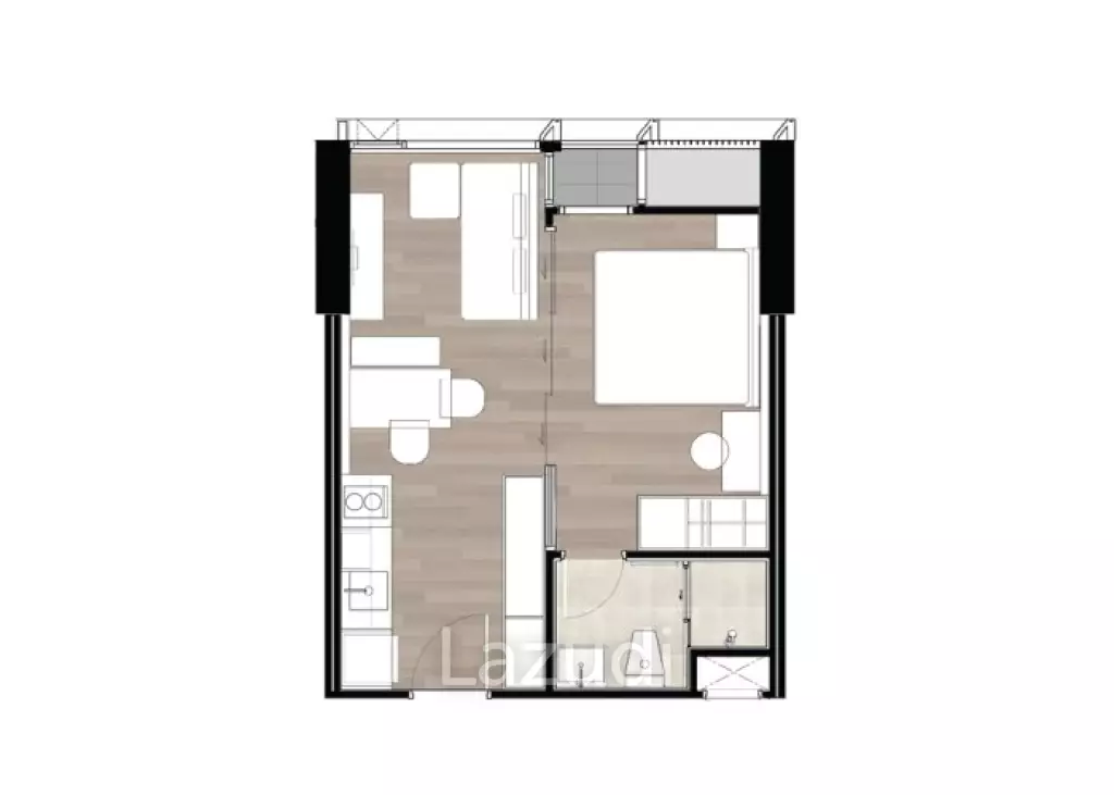 1 Bed 1 Bath 33.04 SQ.M  The Issara Sathorn