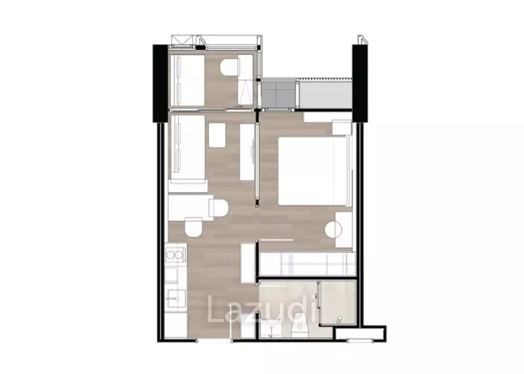 1 Bed Plus 1 Bath 37.17 SQ.M  The Issara Sathorn