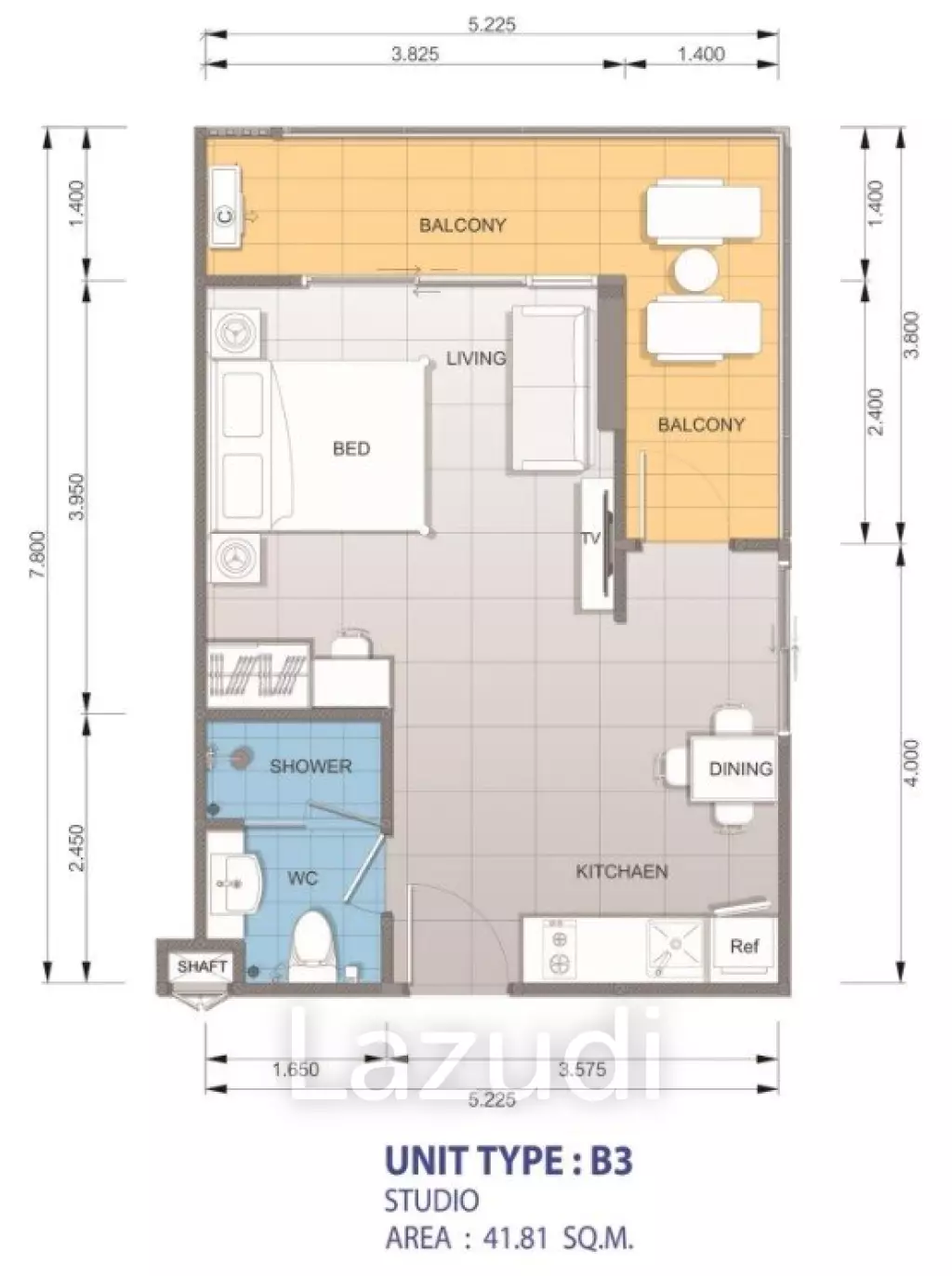 Studio 1 Bath 40.48 SQ.M Whale Marina Condominium