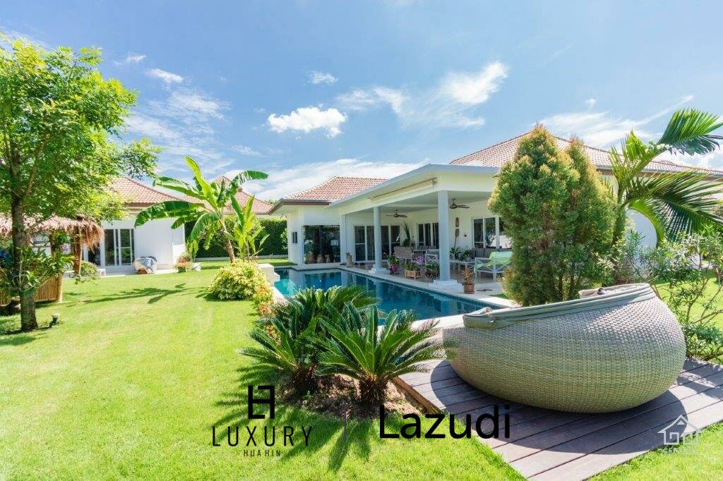 Well Maintained 4 bedroom / 4 Bathroom Pool Villa on large Plot