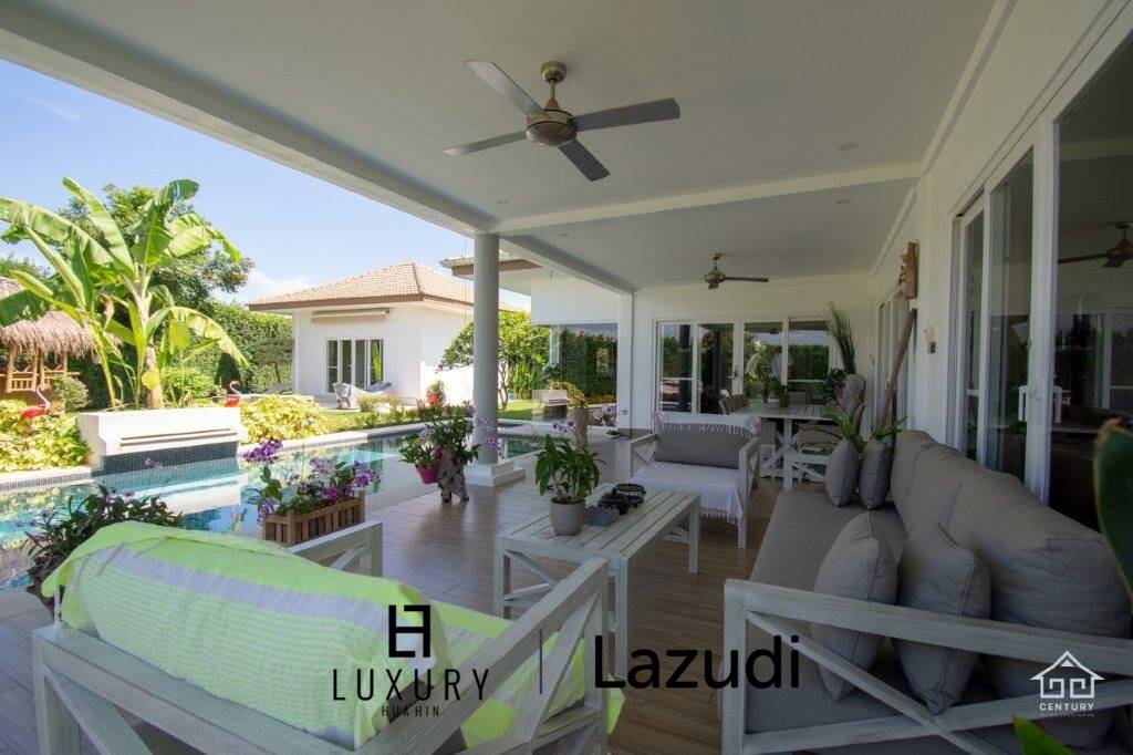 Well Maintained 4 bedroom / 4 Bathroom Pool Villa on large Plot