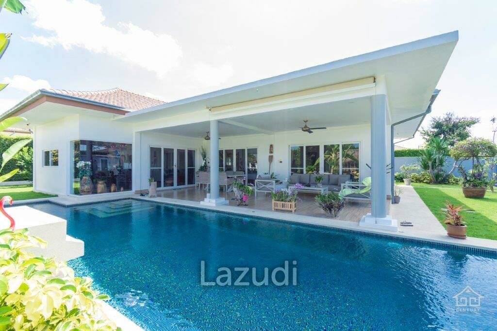 Well Maintained 4 bedroom / 4 Bathroom Pool Villa on large Plot