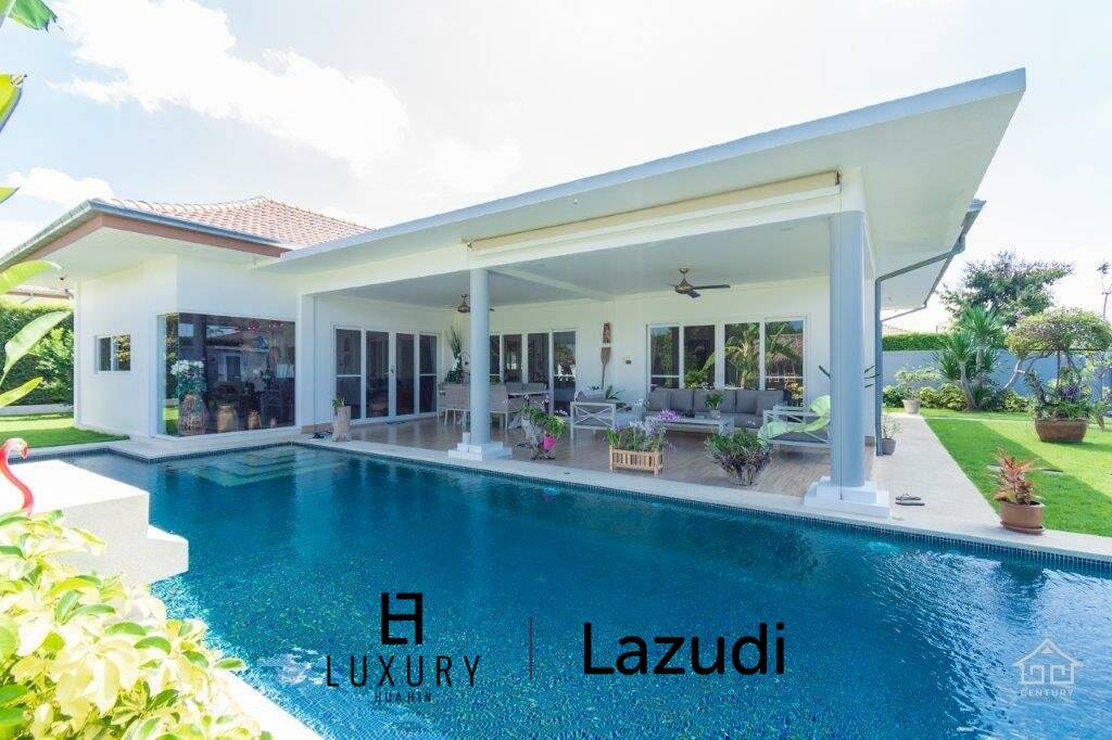 Well Maintained 4 bedroom / 4 Bathroom Pool Villa on large Plot