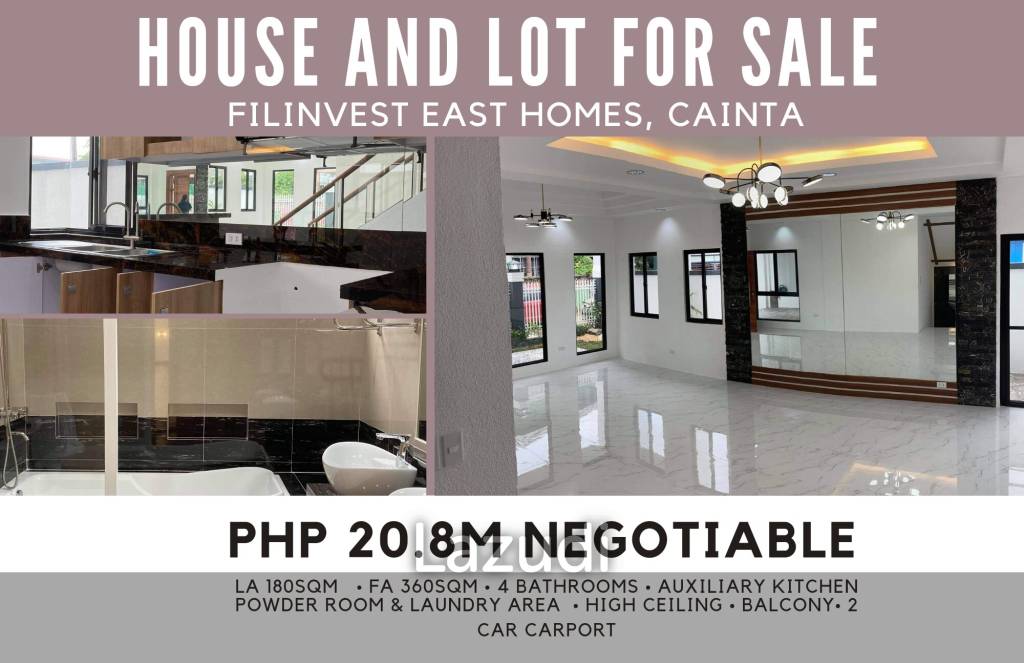Elegant And brand new house and lot for sale inside Filinvest East Homes, Cainta.