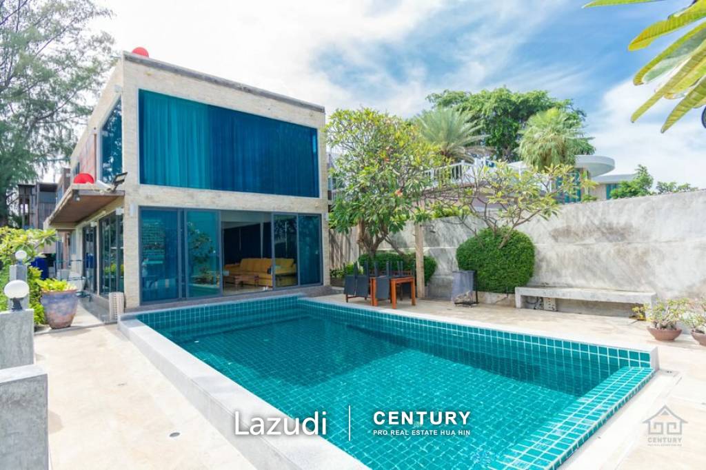 Absolute beachfront Pool villa near Khao Kalok