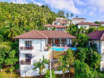 Three Bedroom Sea View Pool Villa for Sale Baan Saitara, Lamai