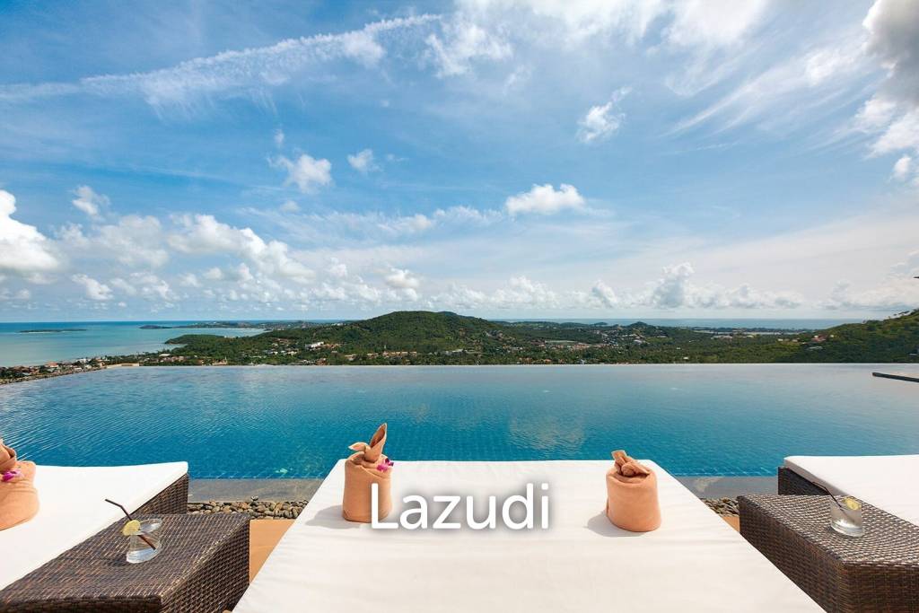 Luxurious 5 bedrooms sea view villa in Bophut Hills 