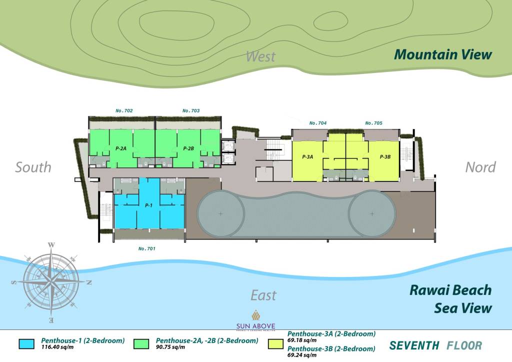 2 bed 82.30sq.m Calypso Garden Residences