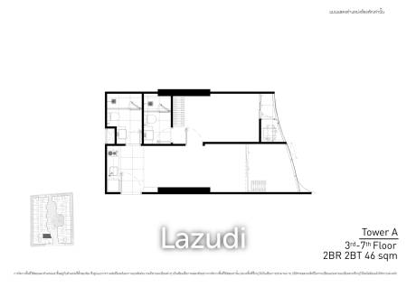 2 Bed 45.76SQ.M FYNN Asoke