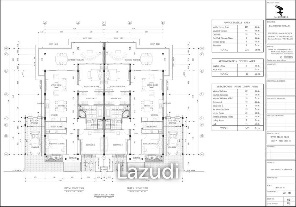 2 Bed 147SQ.M Falcon Hill Luxury Pool Villas