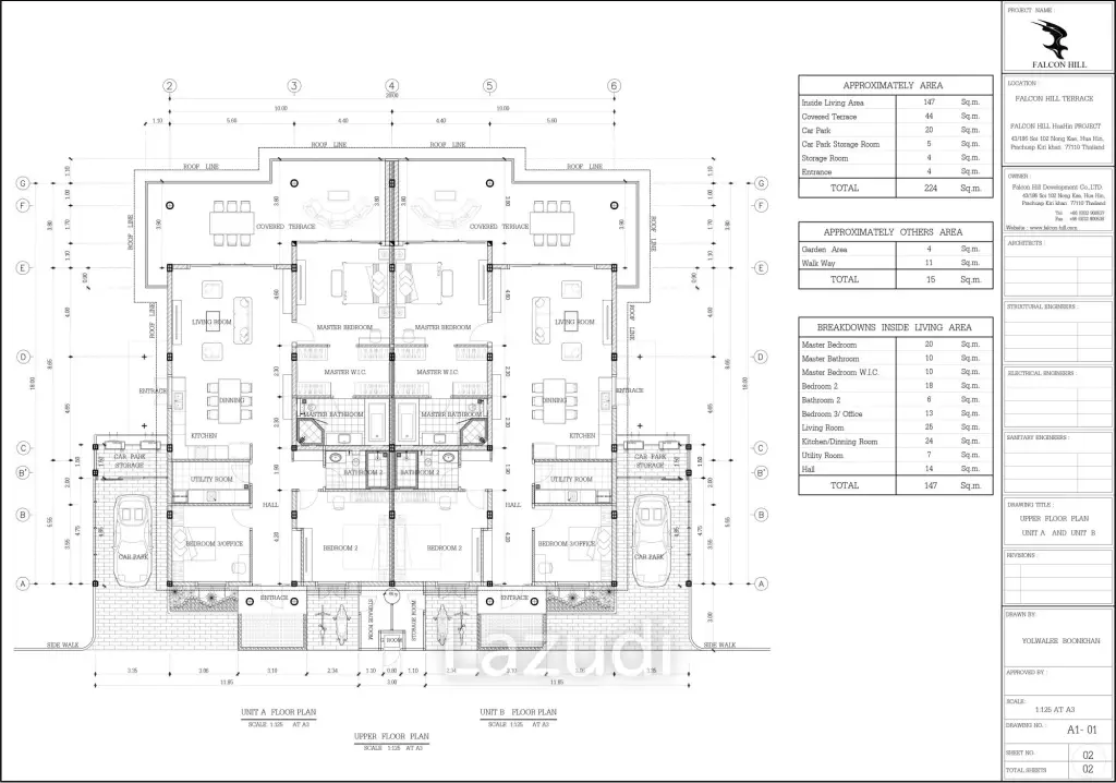 2 Bed 147SQ.M Falcon Hill Luxury Pool Villas