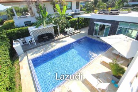 Magnificent 5 Bedroom Pool Villa With Sea View - Khao Tao