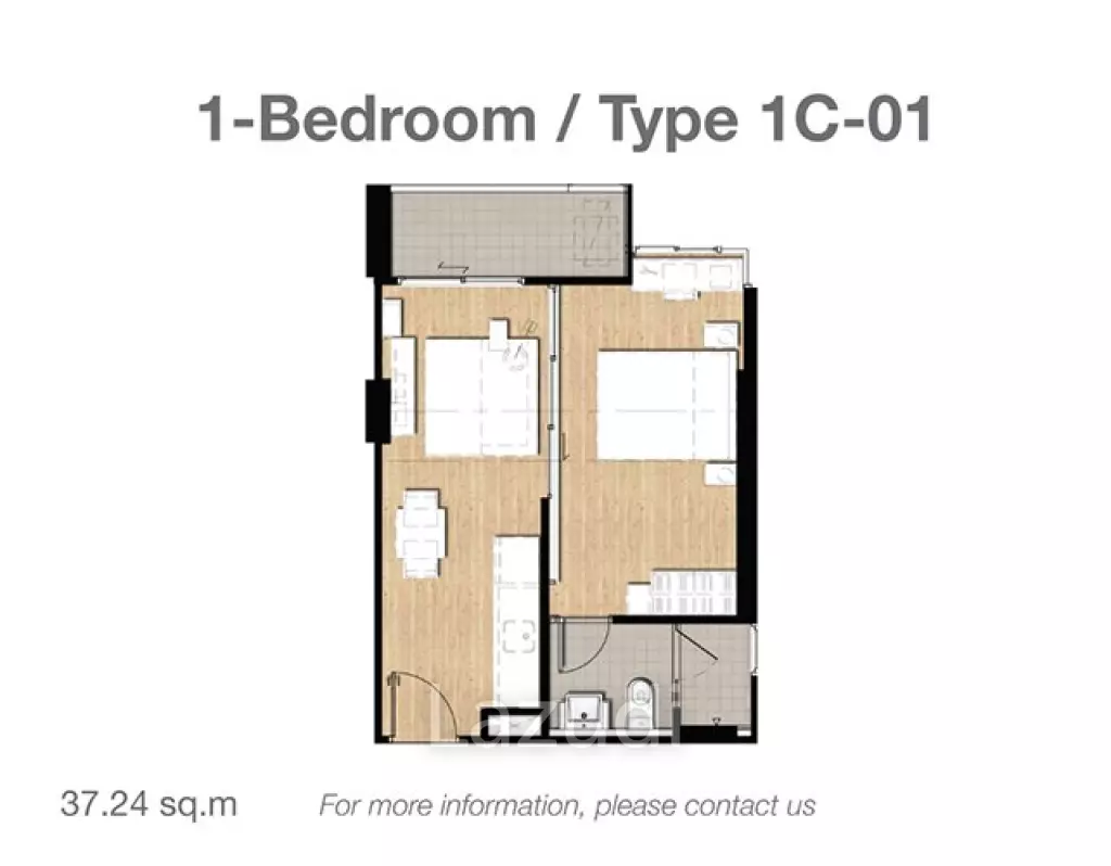 1 bed 38.44SQM The Issara Chiangmai