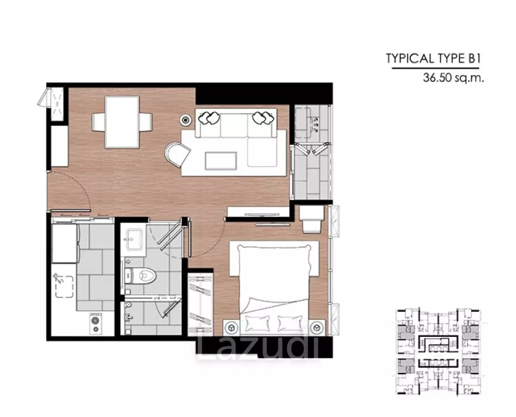 49f, 36.5sqm, Type B, Face South For Sale