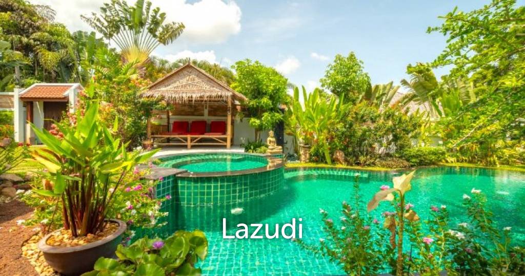  Tropical 4 Bedroom Villa with Big Garden in Plai Laem 