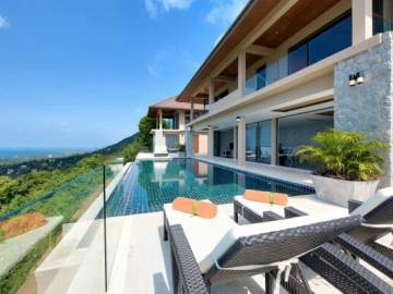 Unique 7 Bedroom Sunset Sea-View Luxury Pool Villa