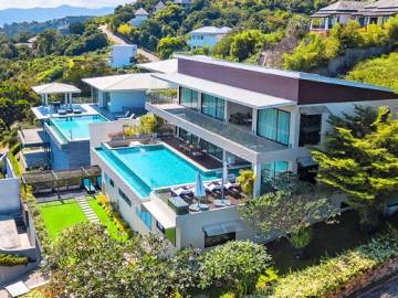Luxury 6 Bedroom Sea-view Villa on Choeng Mon Peak