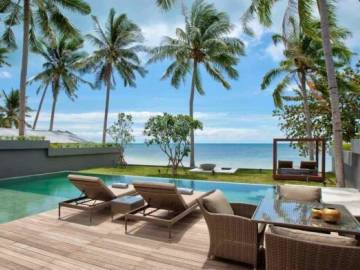 Ultimate Beachfront 3 Bed Luxury Pool Villas in Samui