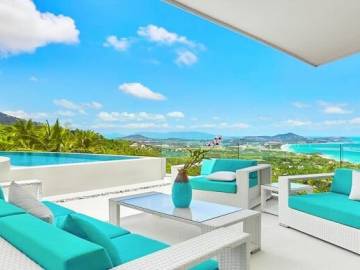 Unique Infinity Pool Luxury Villa on Chaweng Noi Peak